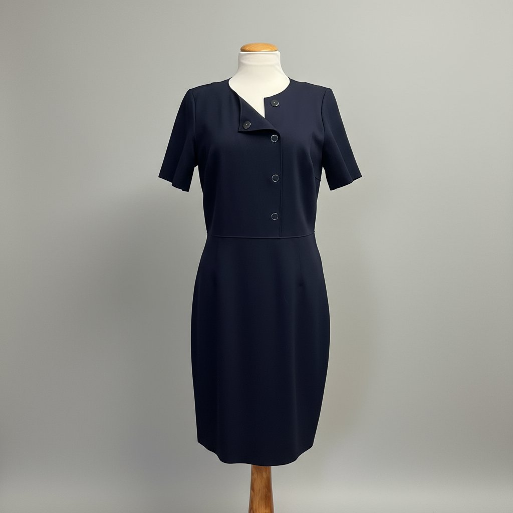 Elie Tahari Navy Knit Dress, Size 8, New With Tags!